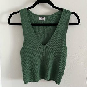 Green cotton on tank top